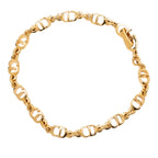 Gold Plated CD Logo Bracelet