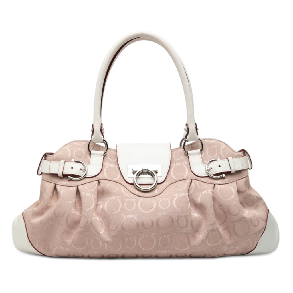 Gancini Canvas Marisa Handbag