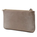 Metallic Calfskin Soho Wristlet Pouch