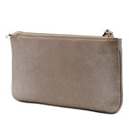 Metallic Calfskin Soho Wristlet Pouch