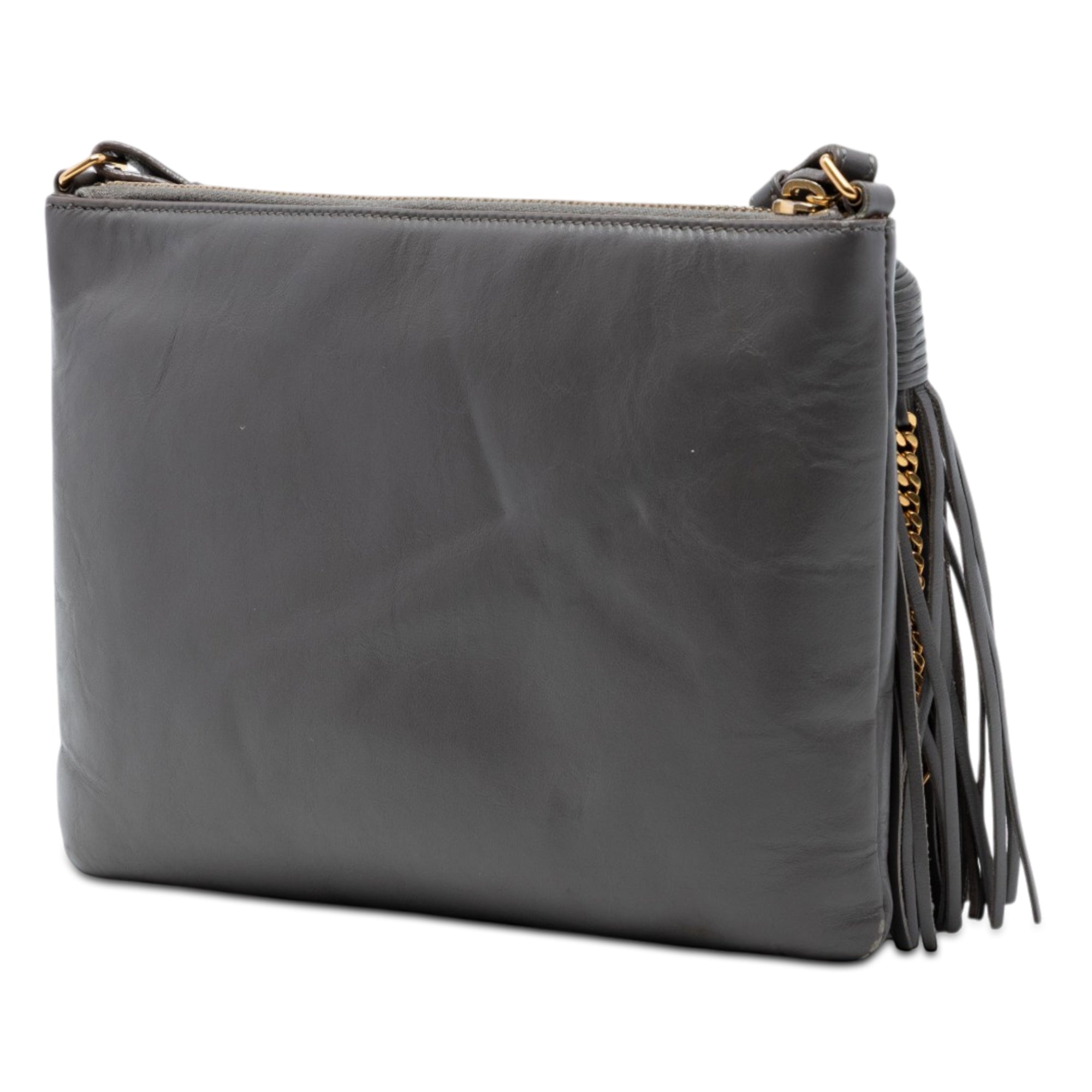 Leather Teen Monogram Crossbody