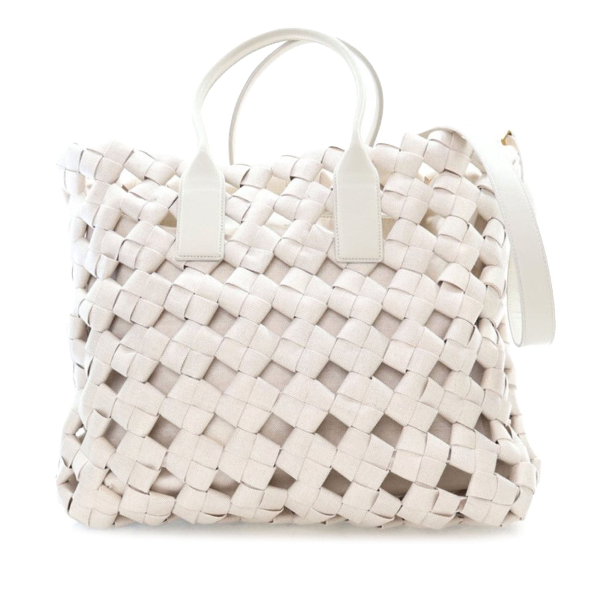 Canvas Intrecciato Hand Knotted Tote