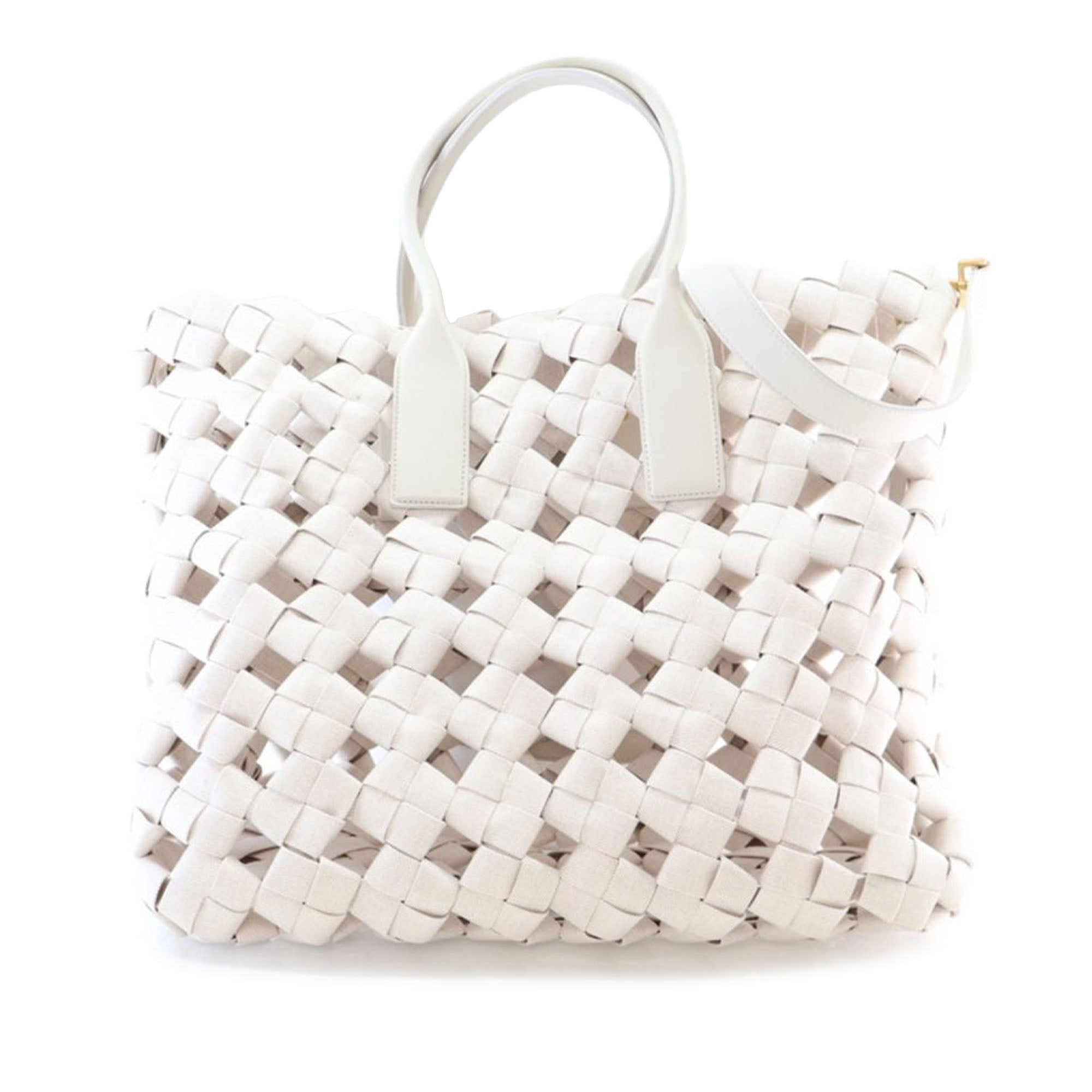 Canvas Intrecciato Hand Knotted Tote