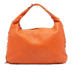 Large Nappa Intrecciato Fuzzy Veneta Hobo