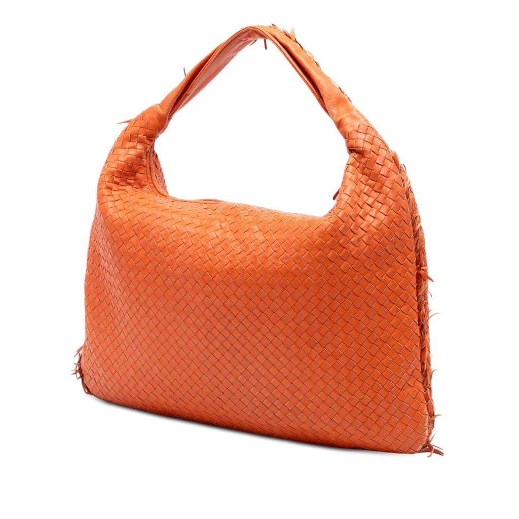 Large Nappa Intrecciato Fuzzy Veneta Hobo