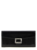 Billetera Roger Vivier de charol — Negra