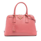 Medium Saffiano Lux Promenade Satchel