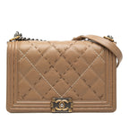 Medium Quilted Calfskin Wild Stitch Boy Flap