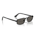 A$AP Rocky X Ray-Ban "Bold Metals" Polished Black with Dark Grey Lens