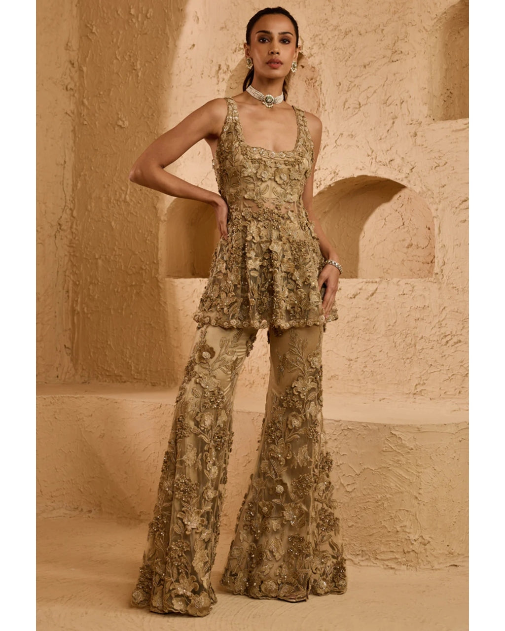 Siora Peplum Set By KYNAH, Luxury Indian Fashion & Bridal Wear
