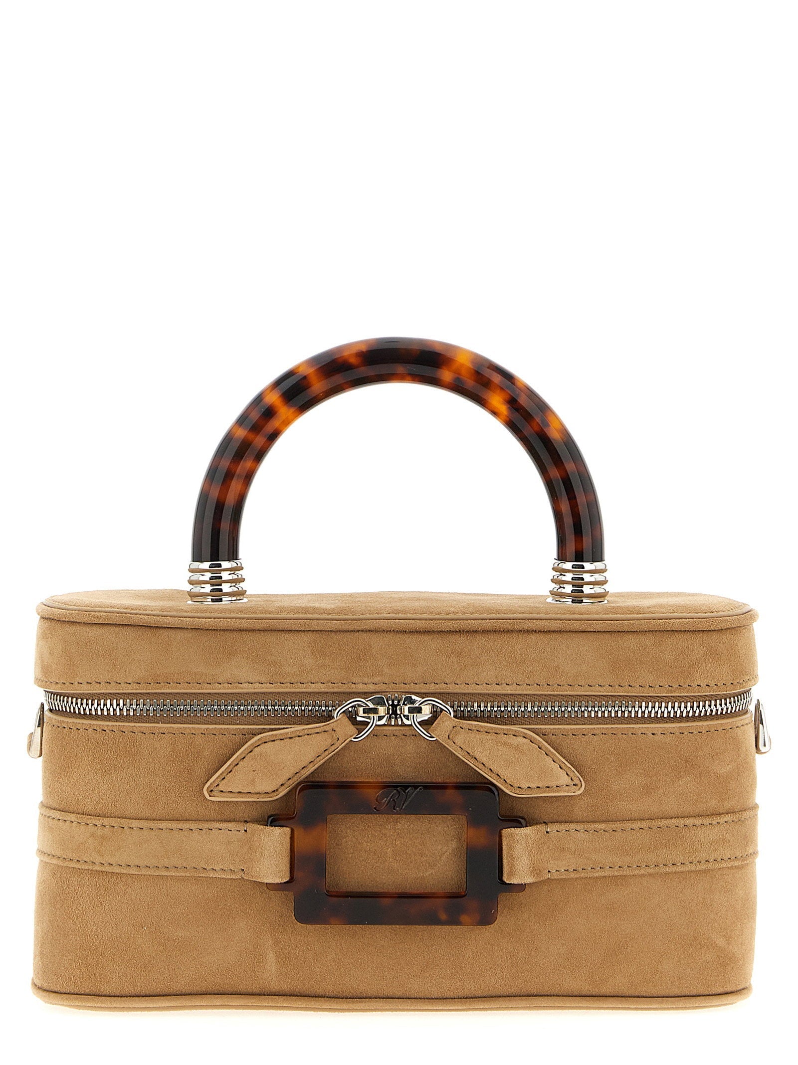 Roger Vivier Top Handle Bag — Camel