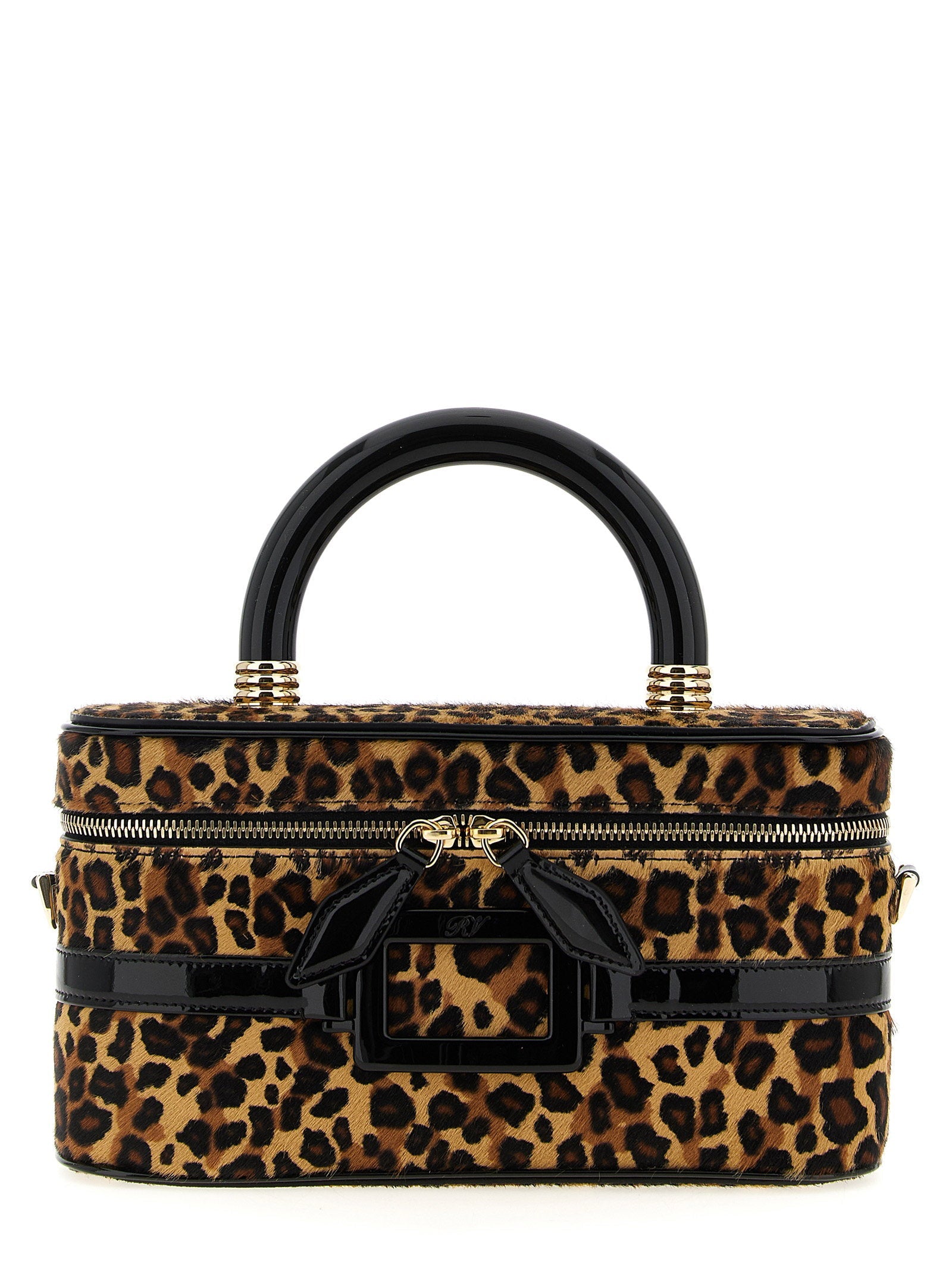Roger Vivier Top Handle Bag — Leopard