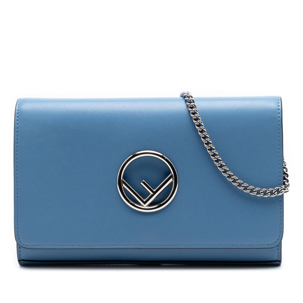 Calfskin F is Fendi Kan I Wallet on Chain