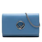 Calfskin F is Fendi Kan I Wallet on Chain