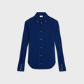 Celine Cotton Jersey Shirt — Navy