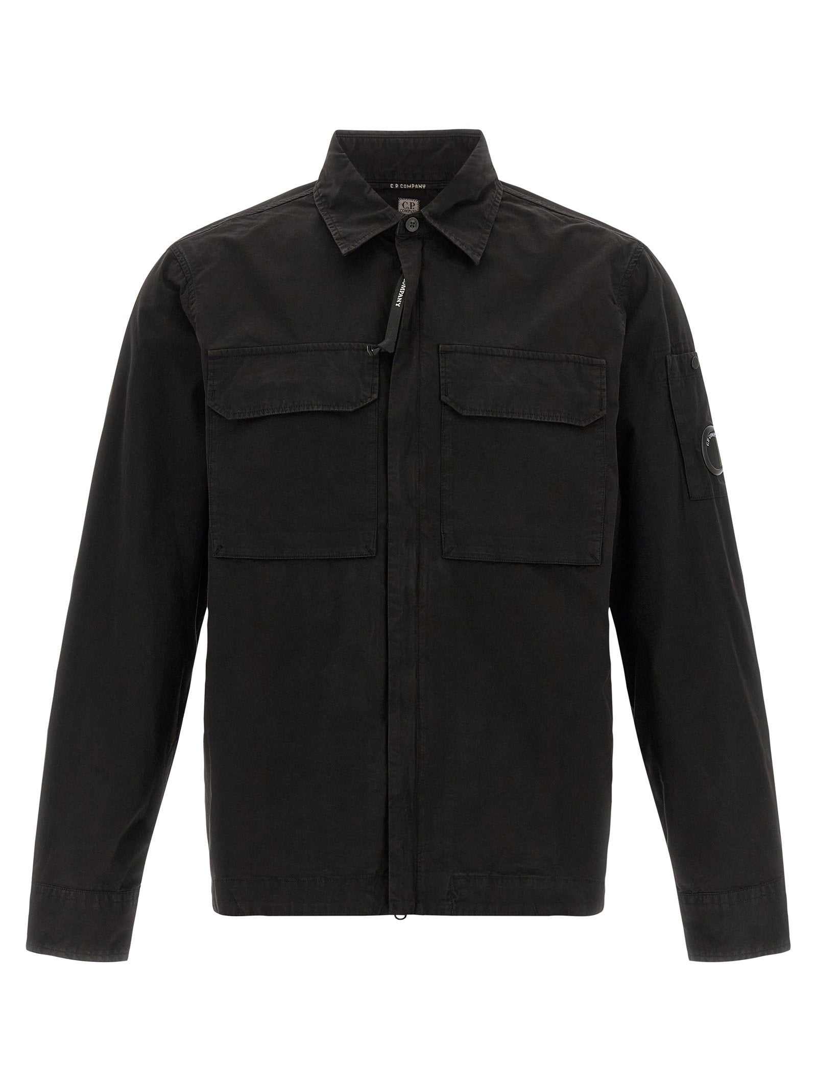 C.p. Company Lens Overshirt — Black