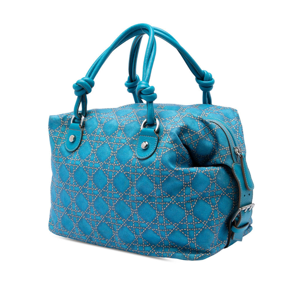 Canvas Cannage Print Cherie Handbag