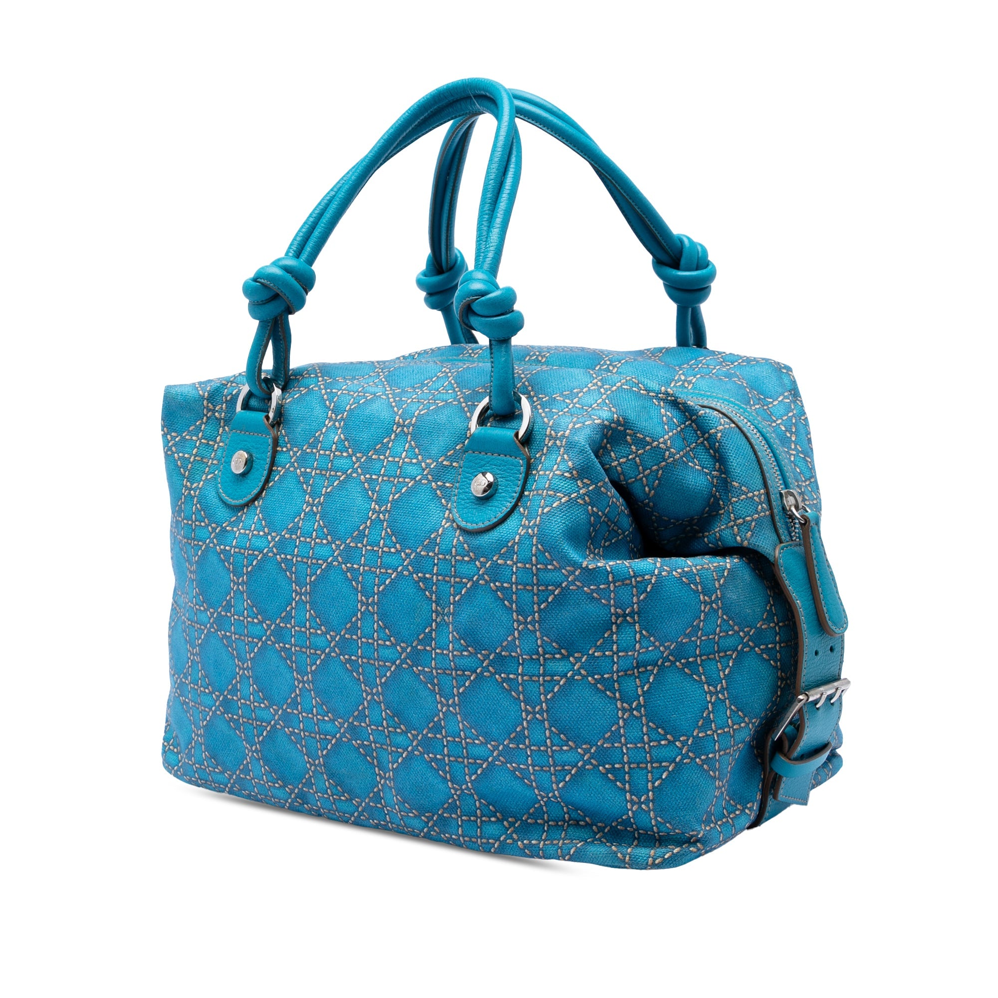 Canvas Cannage Print Cherie Handbag
