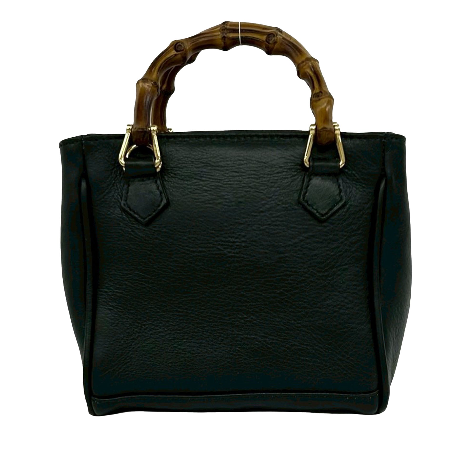 Mini Calfskin Bamboo Satchel