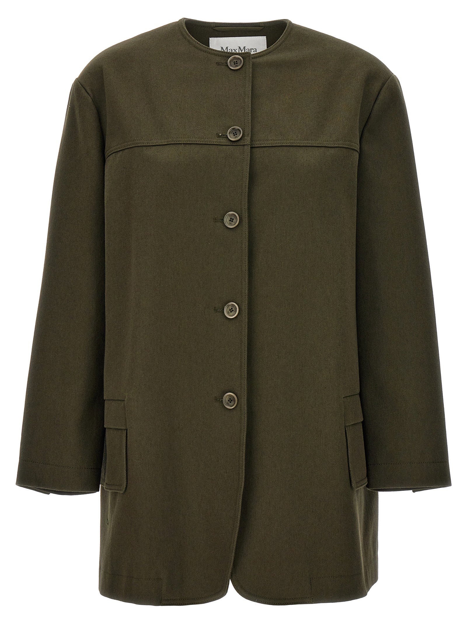 Max Mara Recital Coat — Olive