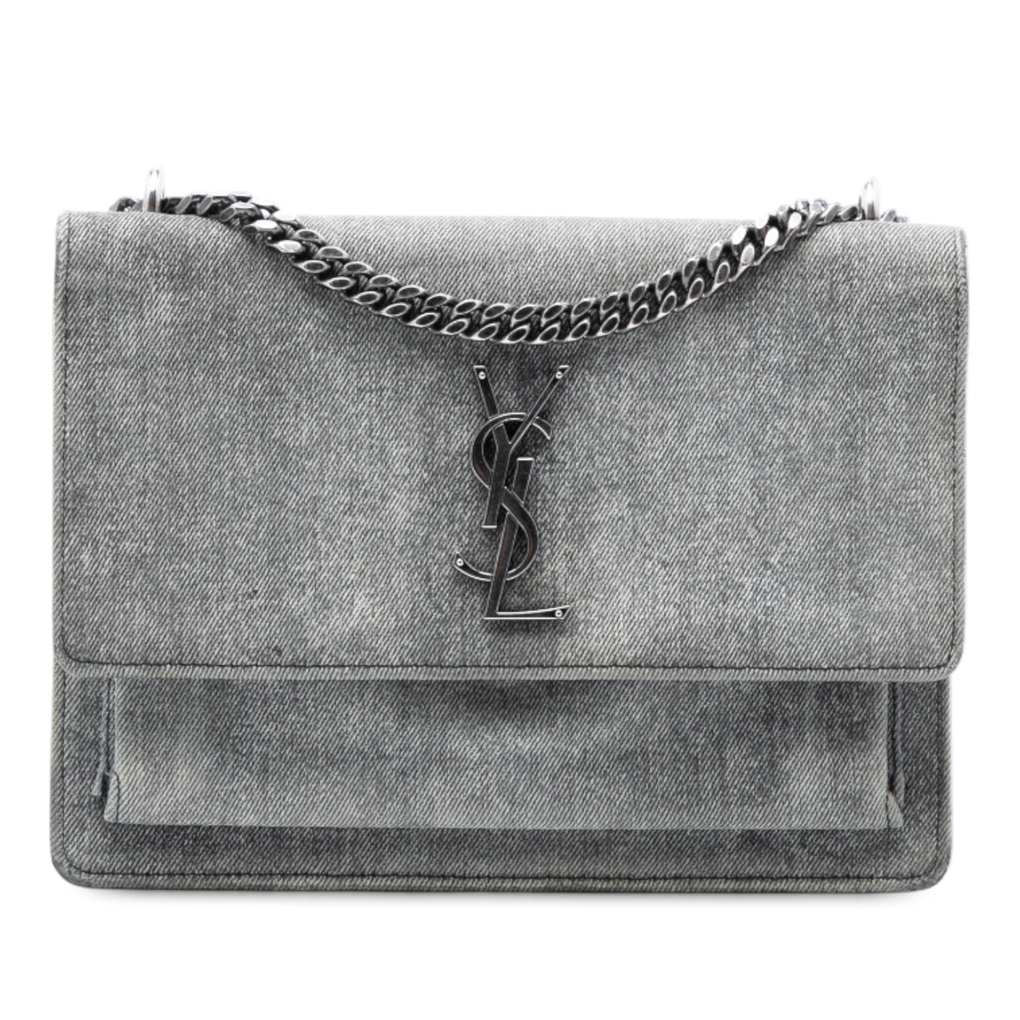 Medium Denim Monogram Sunset Crossbody