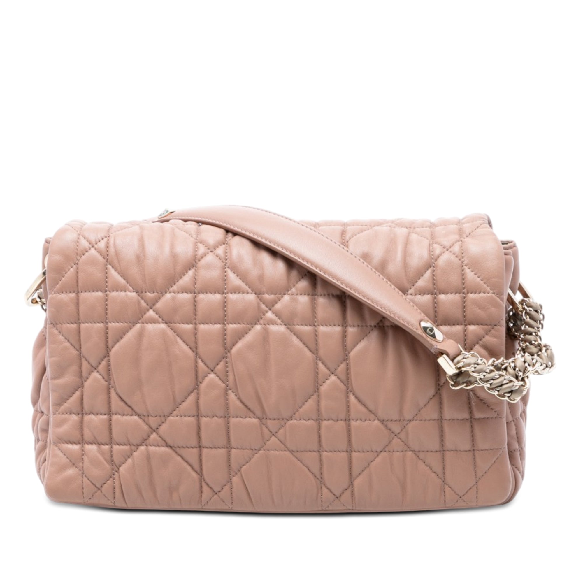 Medium Lambskin Cannage Gaufre Delices Flap