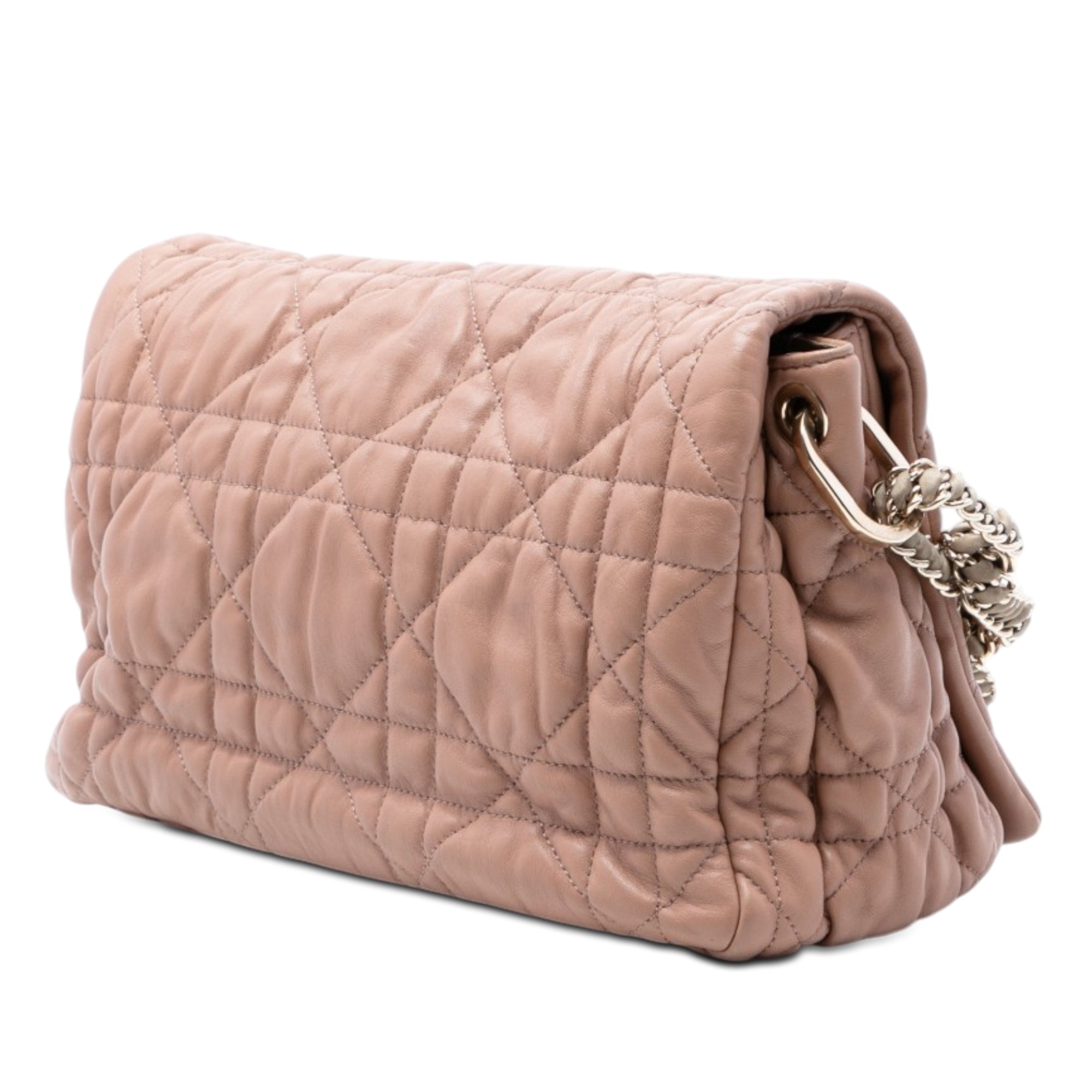 Medium Lambskin Cannage Gaufre Delices Flap