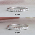1.80 MM Round Cut Lab Diamond Eternity Wedding Band