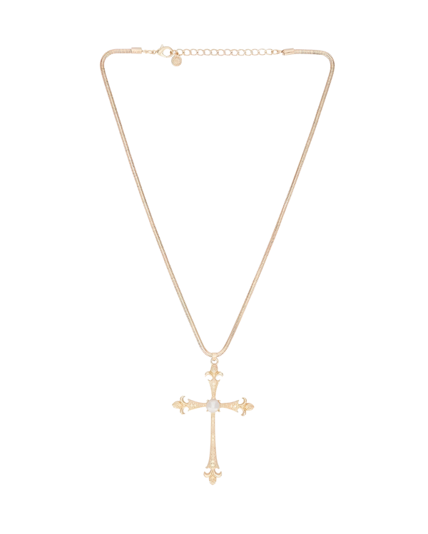 ETERNAL CROSS PENDANT NECKLACE