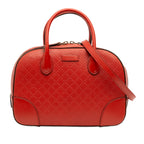 Diamante Bright Leather Satchel