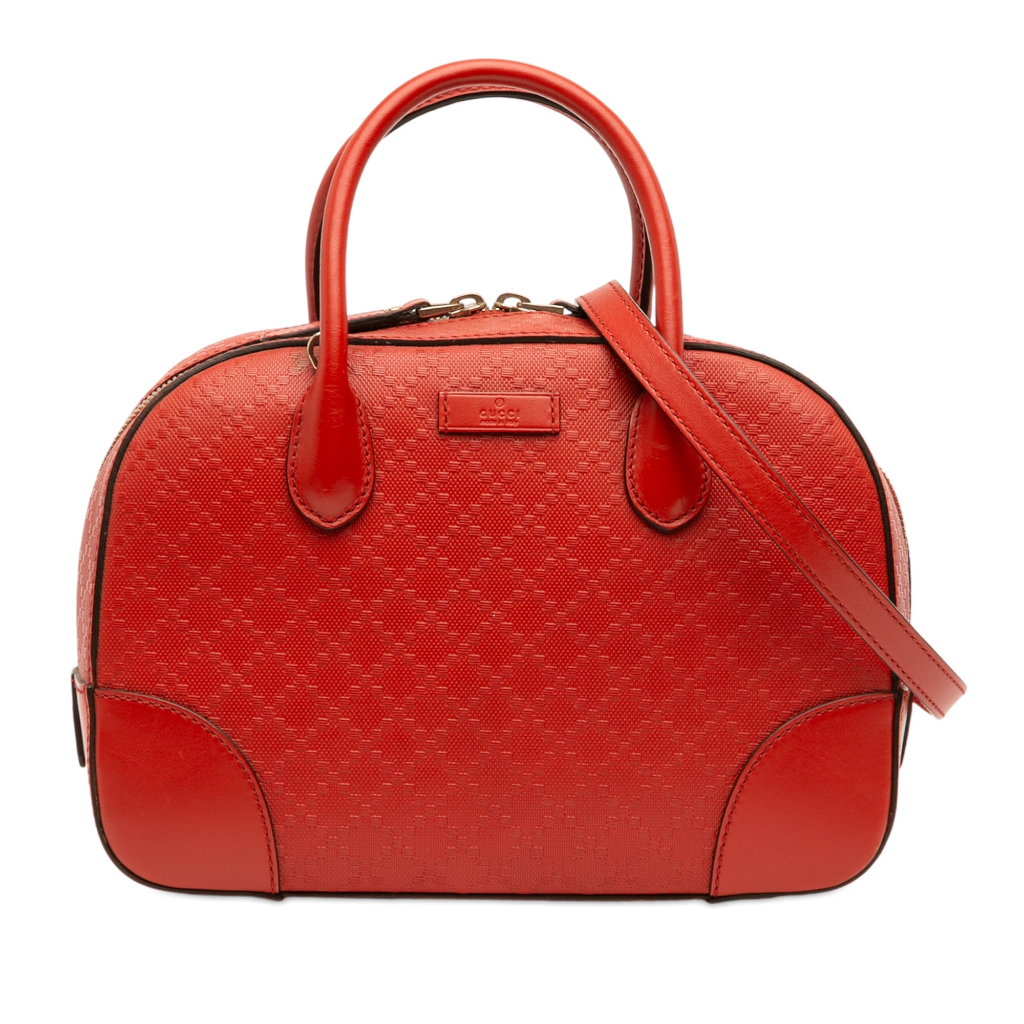 Diamante Bright Leather Satchel