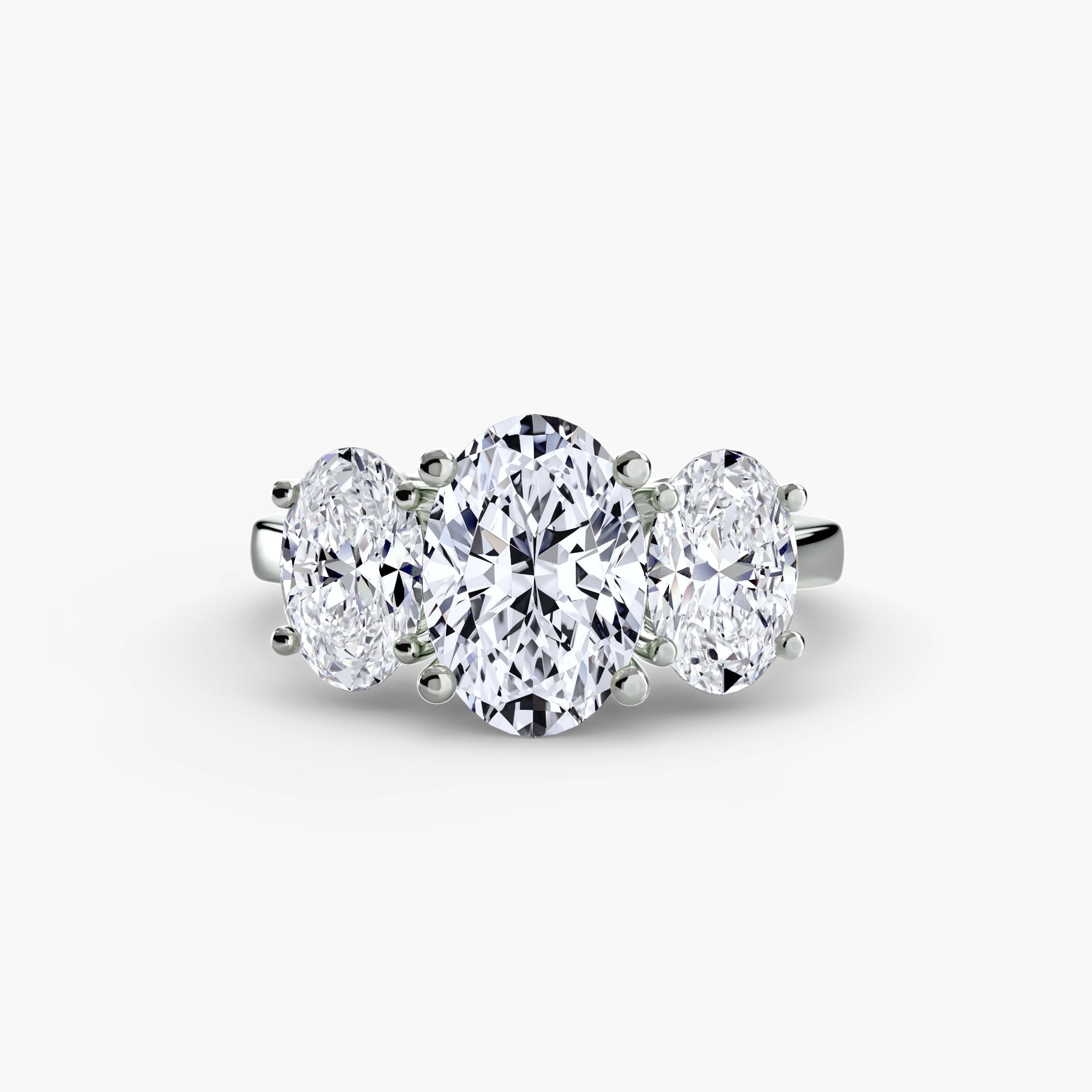 Oval Three-Stone Ring