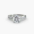 Pavé Shoulder Solitaire