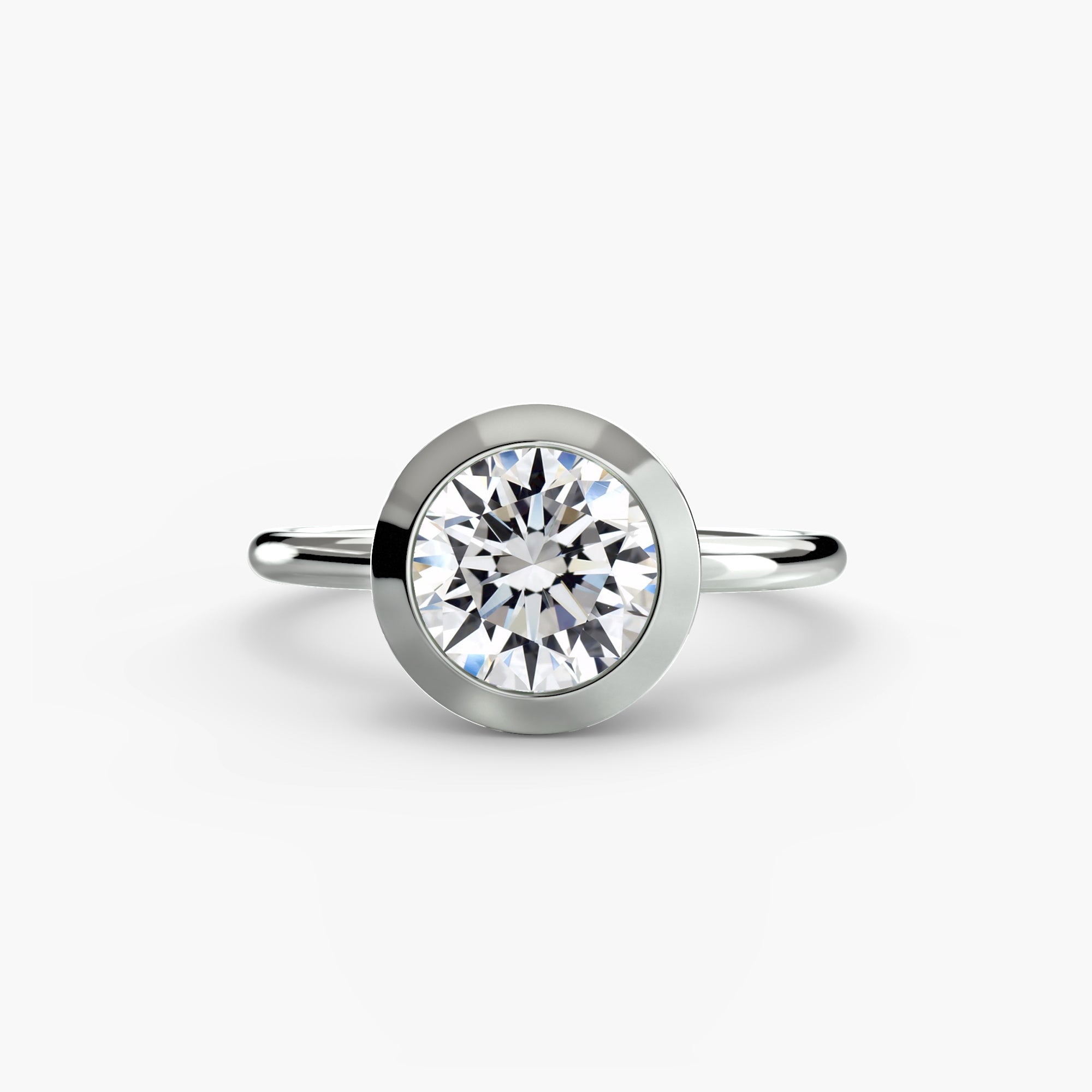 Bezel Solitaire Ring