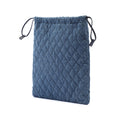 Impuntu  Denim Embroidered Drawstring Pouch