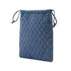 Impuntu  Denim Embroidered Drawstring Pouch