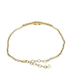 Gold Plated CC Crystal Choker Necklace