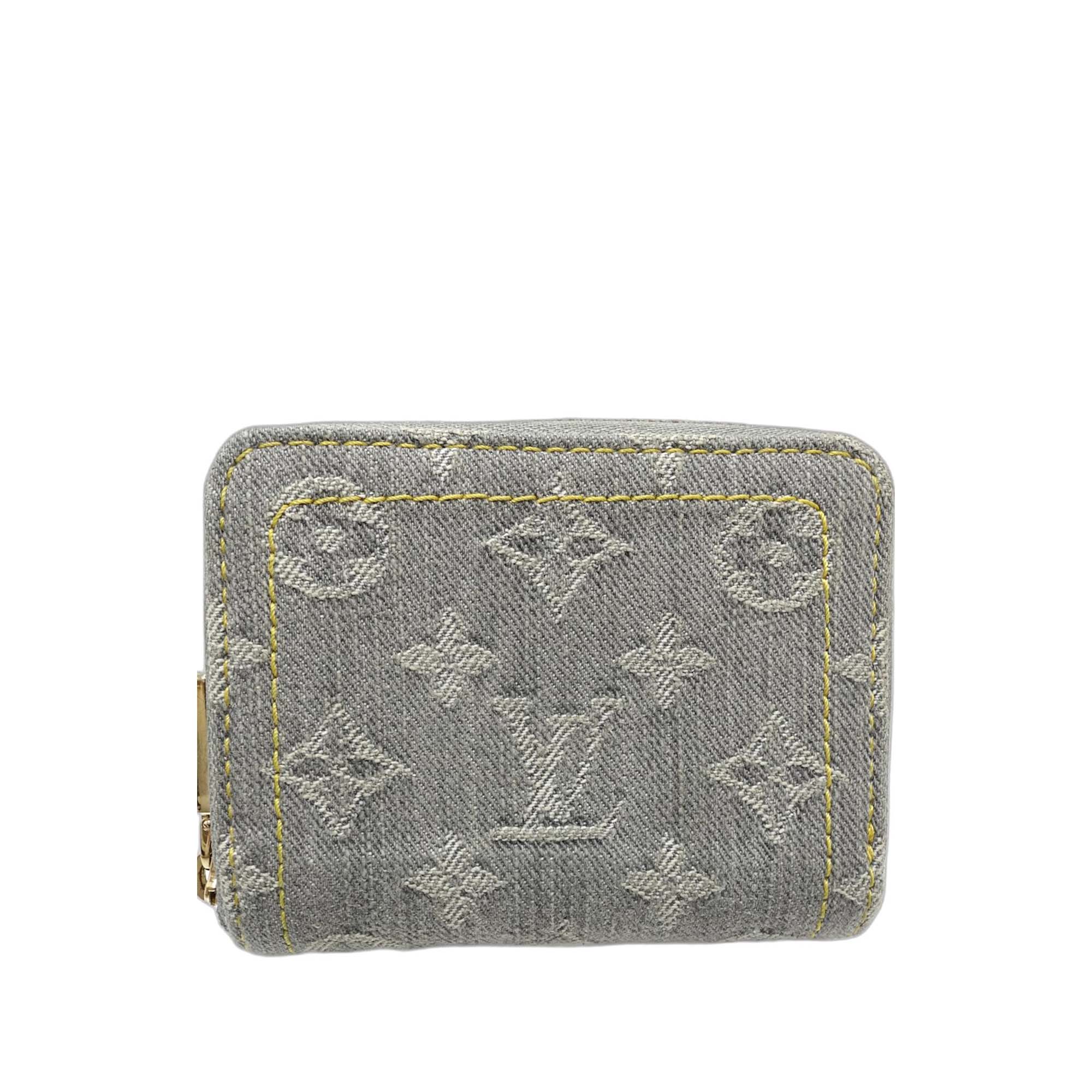 Monogram Denim Zippy Coin Purse