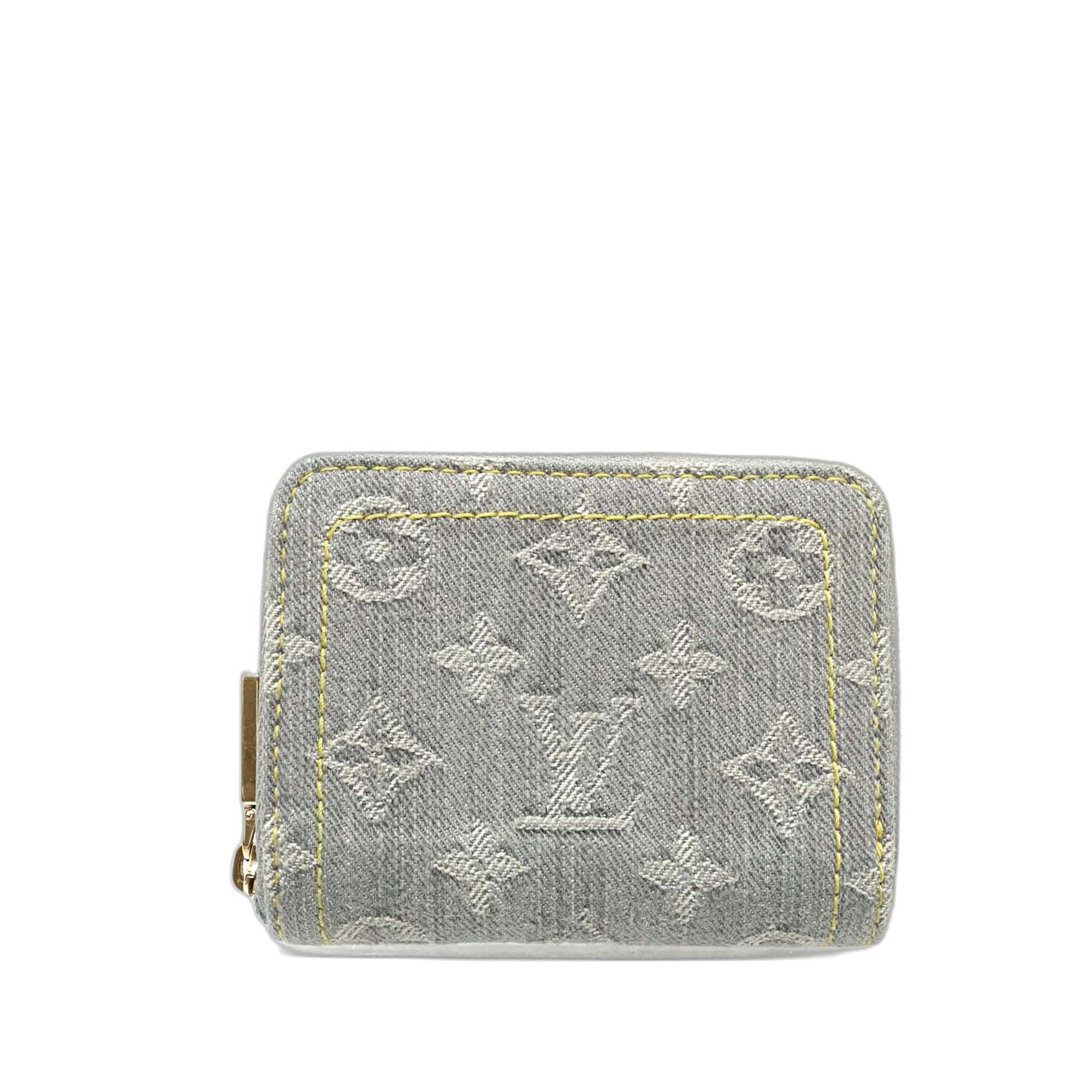 Monogram Denim Zippy Coin Purse