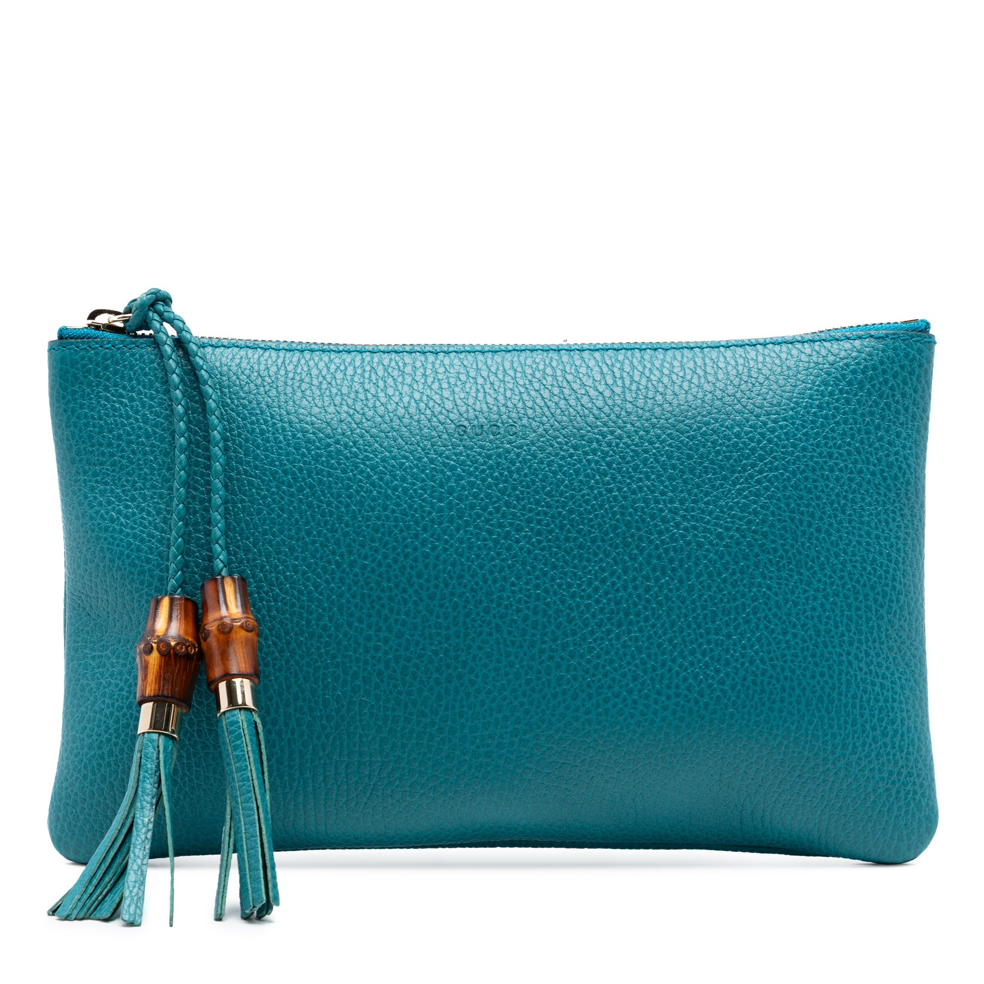 Calfskin Bamboo Clutch
