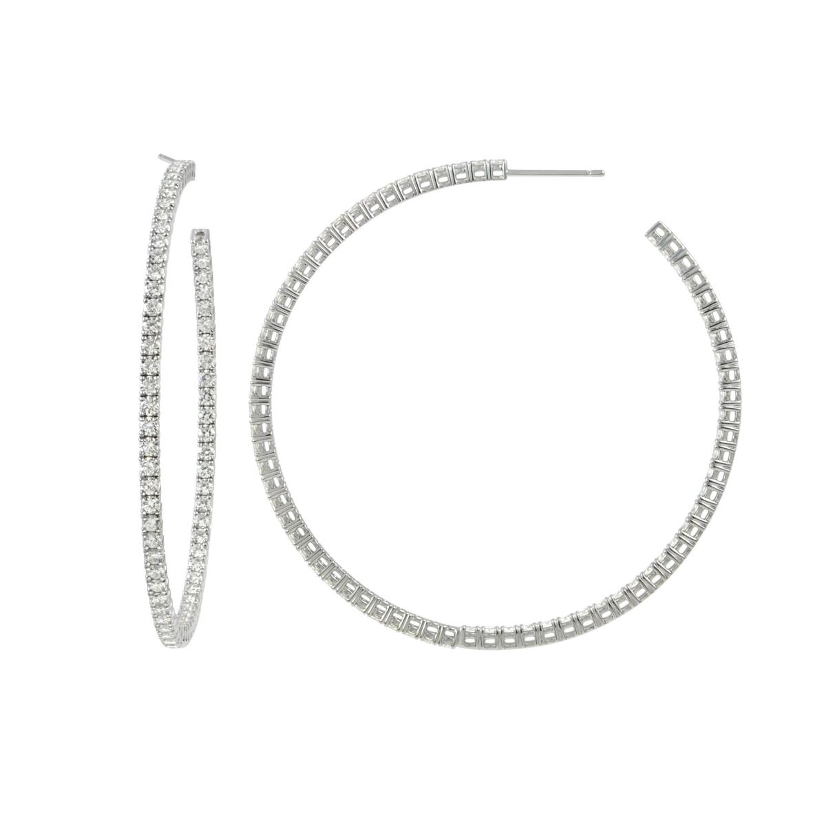 RIVIERA Diamond Hoop Earrings Pair By ALINKA Fine Jewellery