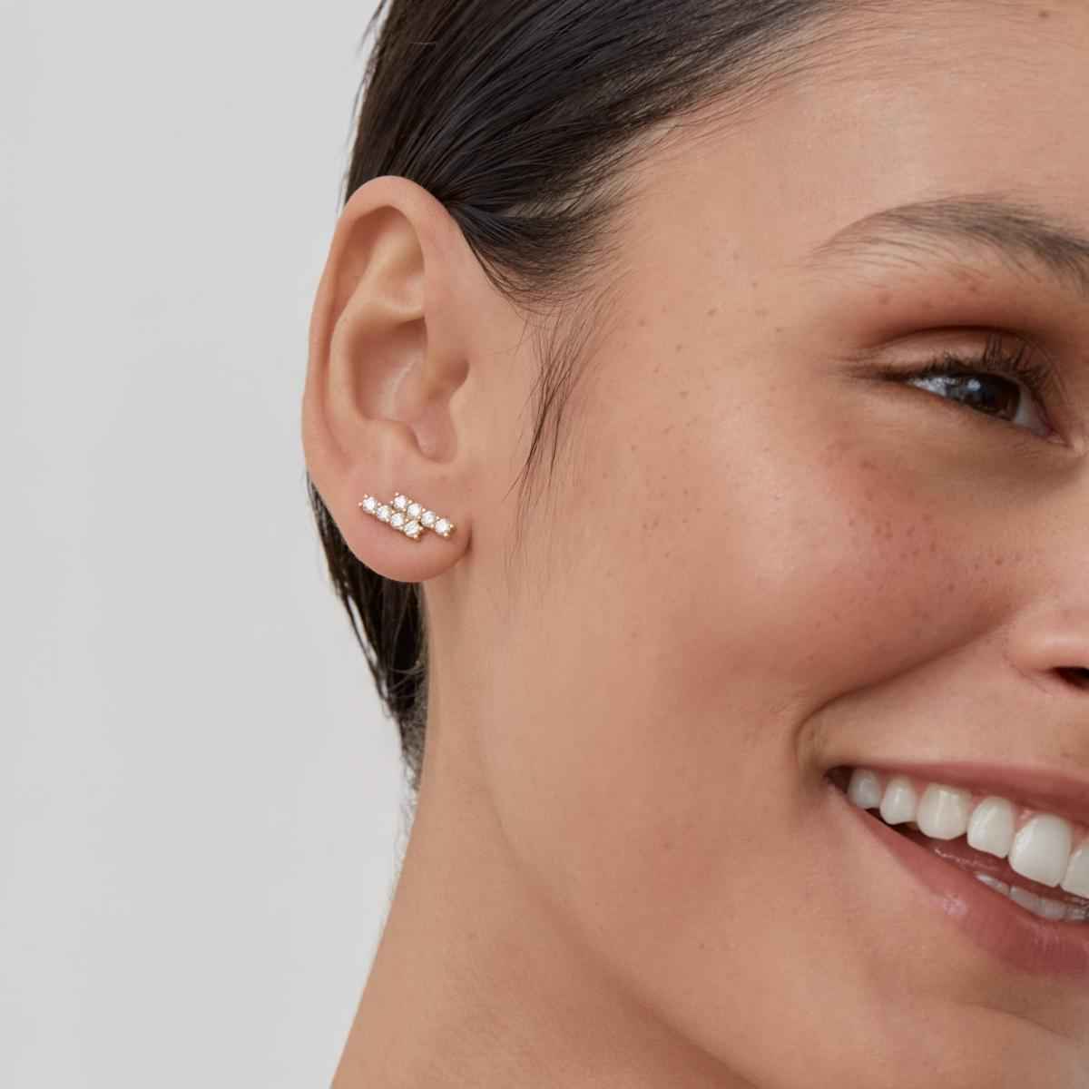 RIVIERA Diamond Stud Earrings Pair By ALINKA Fine Jewellery