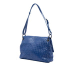 Nappa Intrecciato Flap Shoulder Bag