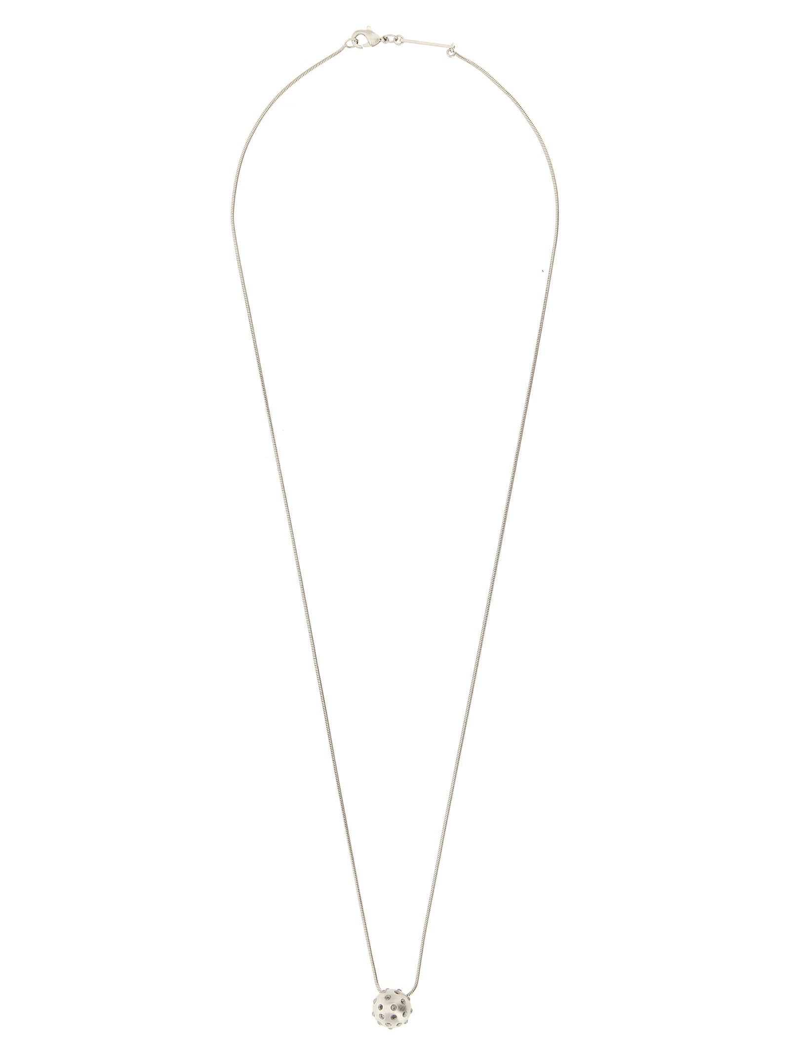 Rick Owens Mini Orb Necklace — Silver