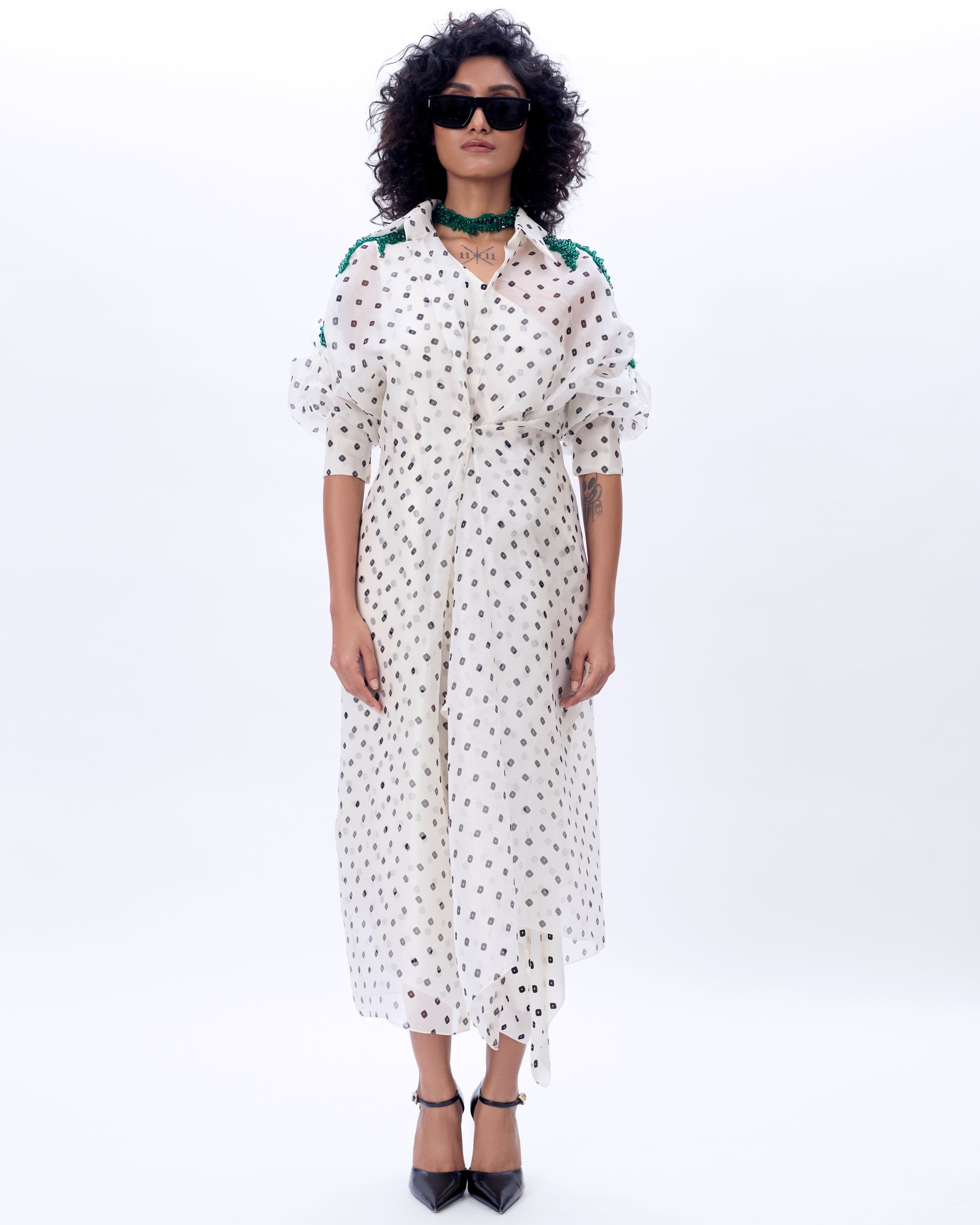 Moulin Mimosa With Applique By KYNAH, Luxury Indian Fashion & Bridal Wear
