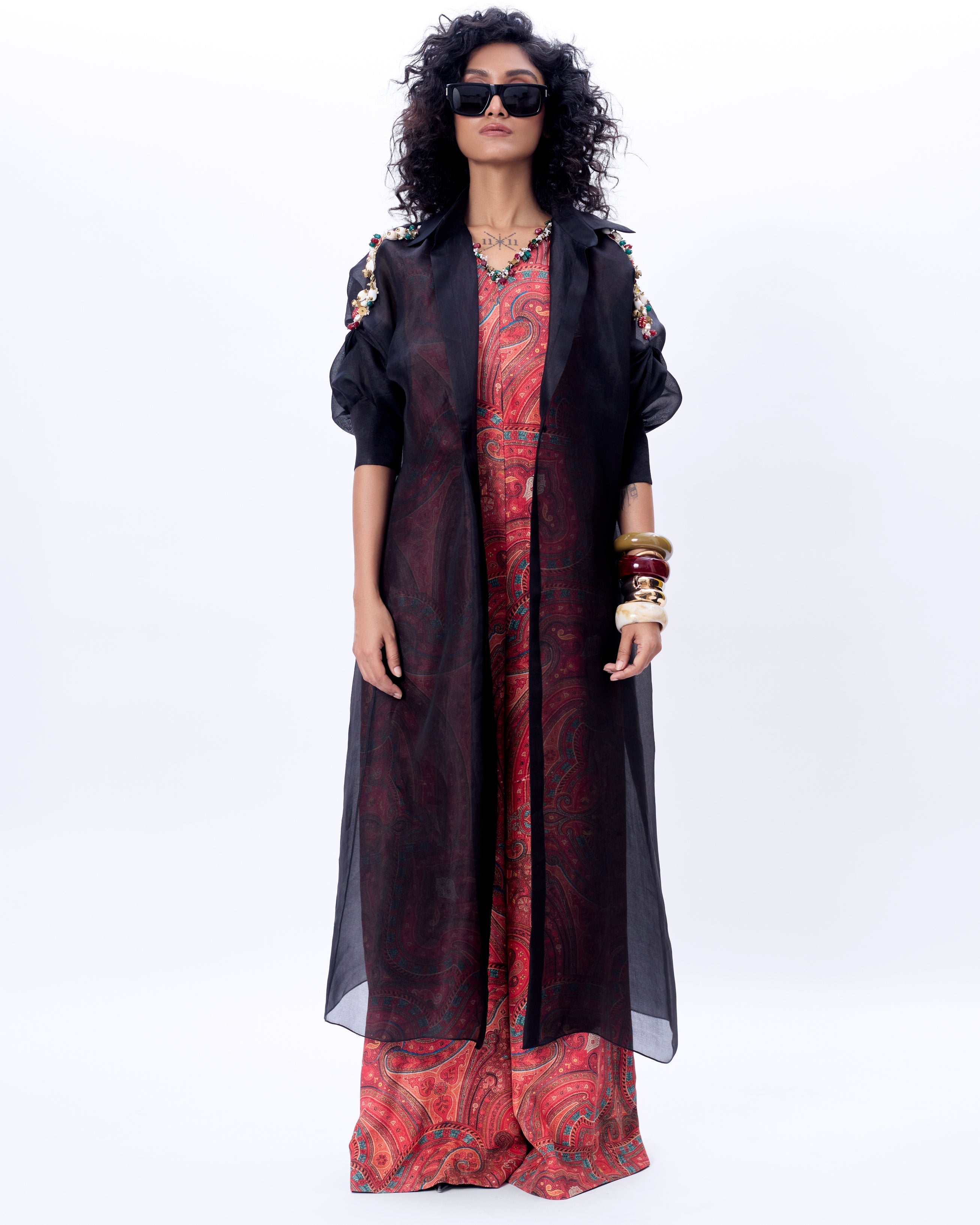 Moulin Jacket With Jumpsuit By KYNAH, Luxury Indian Fashion & Bridal Wear