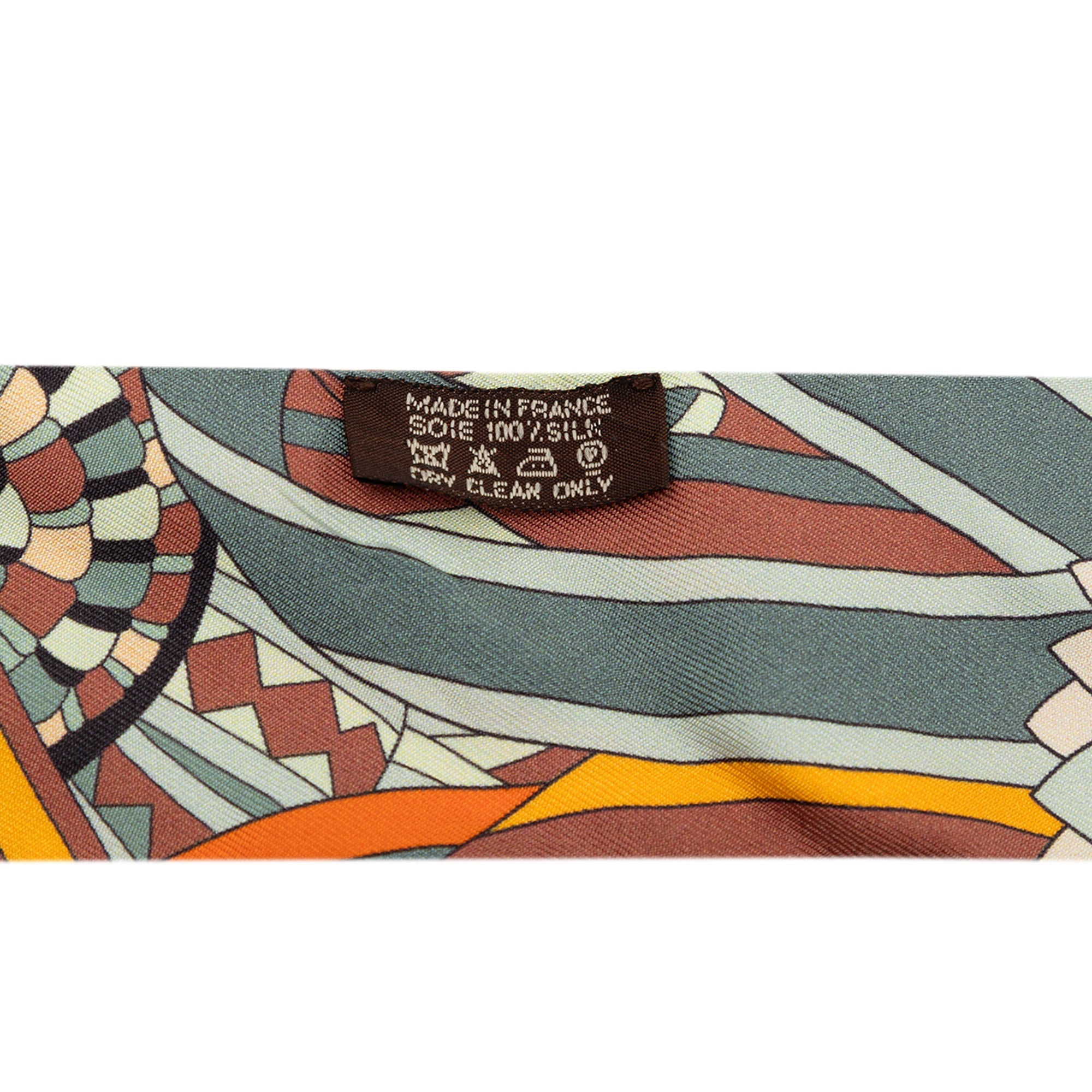 Les Flots Du Cheval Silk Twilly Scarf