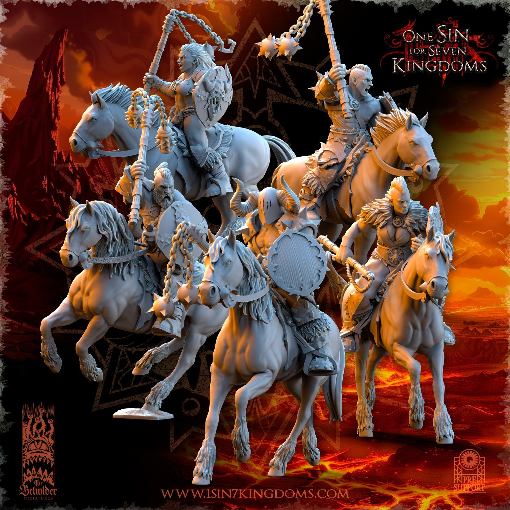 Barbarian riders, The Beholder Miniatures