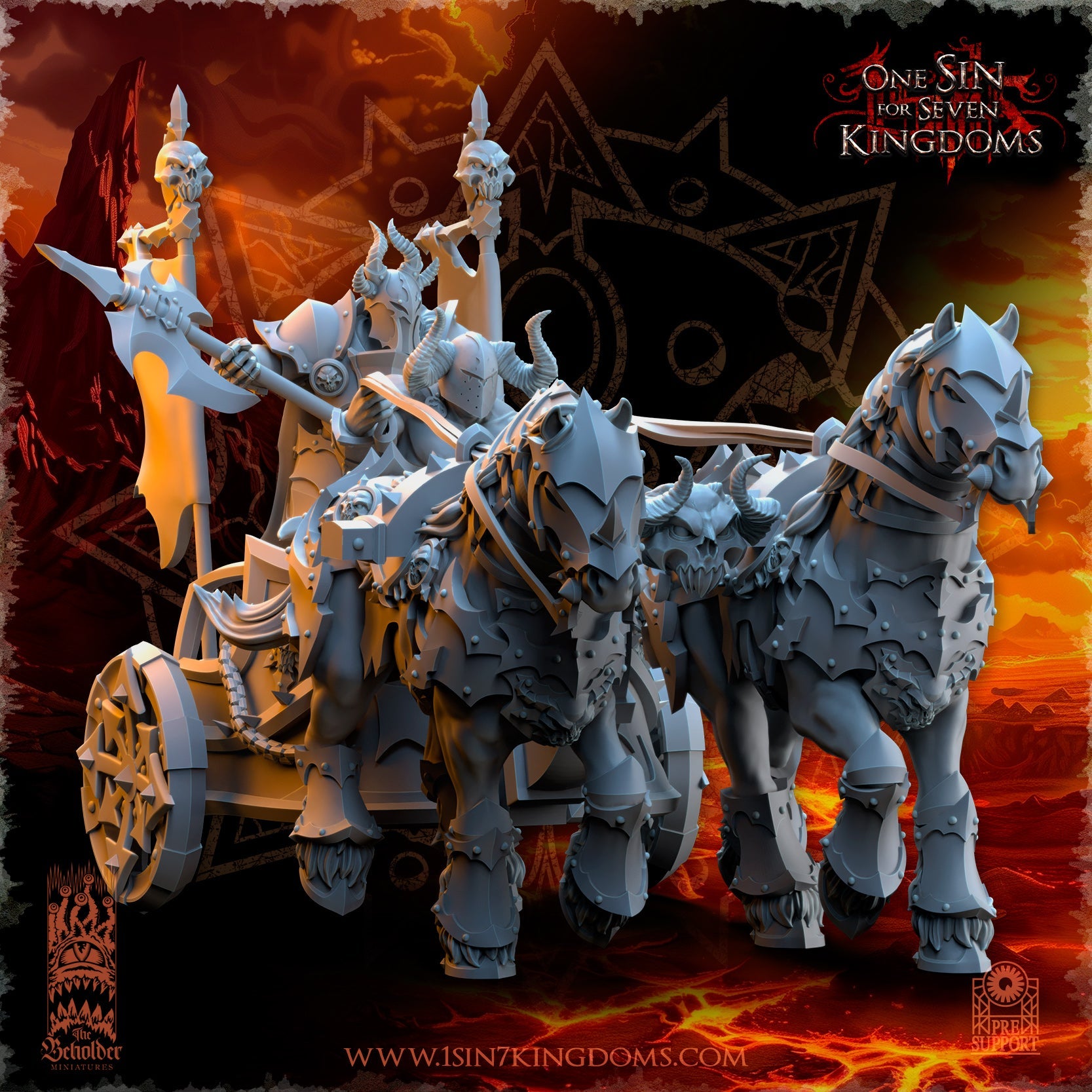 Deathbringer Chariot, The Beholder Miniatures