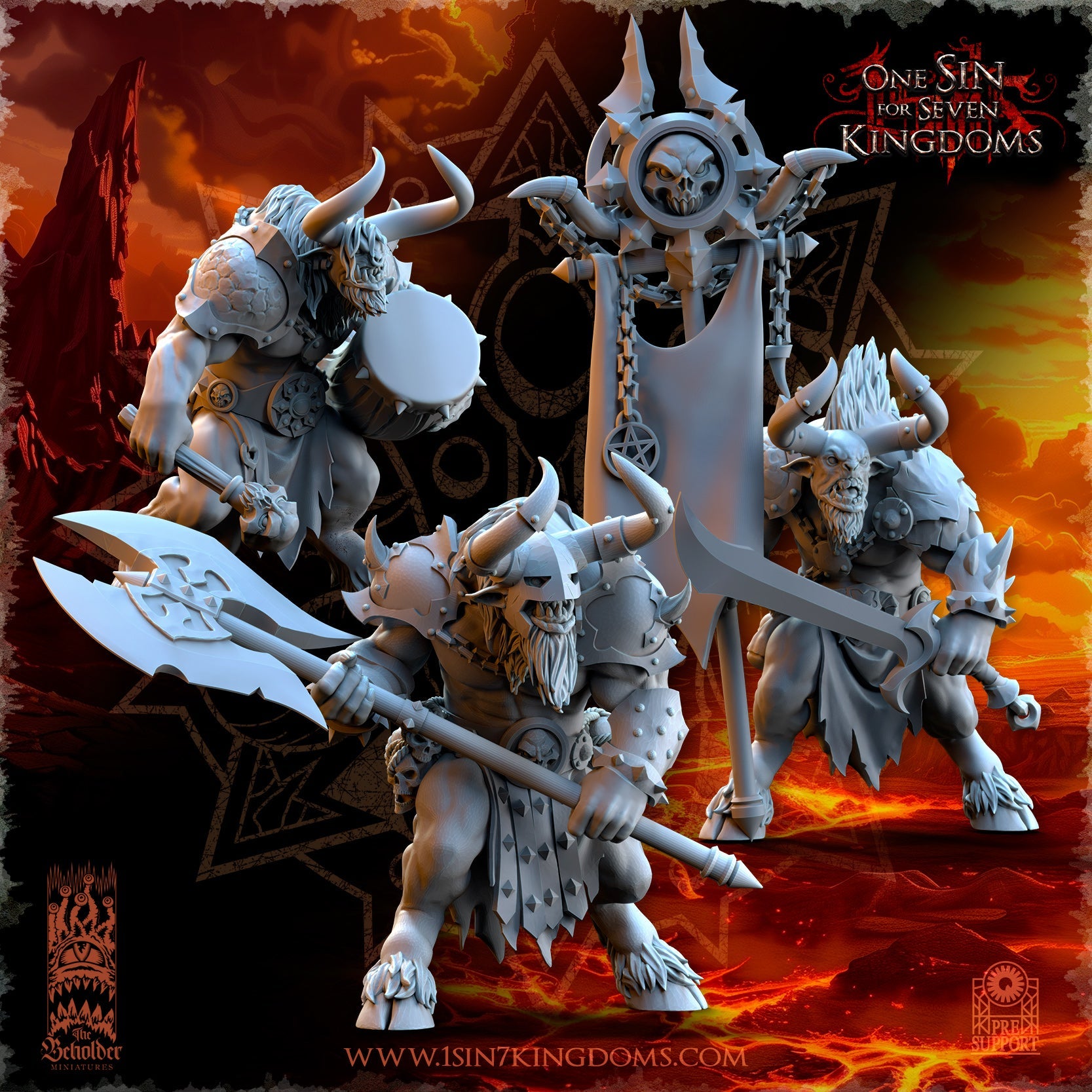 Minotaurs, The Beholder Miniatures
